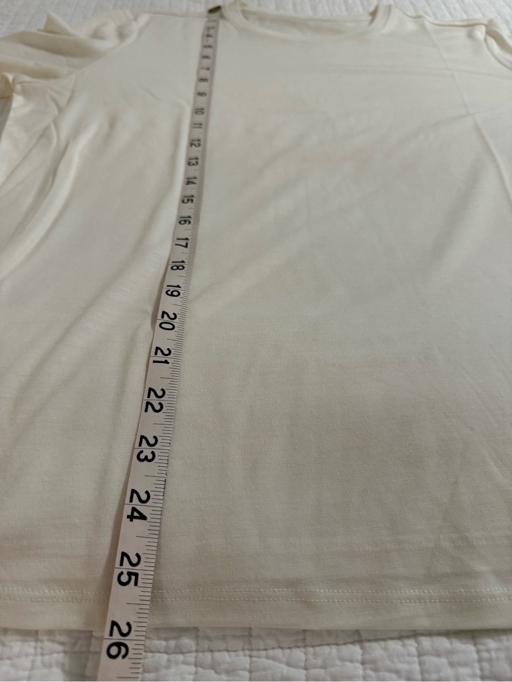 Unbound Merino Crew Neck Short Sleeve Tee - cream - Picture 6 of 6